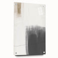 Abstract minimalist wall art displayed in a side view, showcasing a sleek acrylic glass finish with visible mounting pins, perfect for modern home decor.