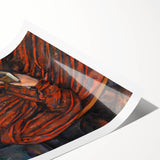 Paul Cézanne Portrait Wall Art - Woman in Red with a Book