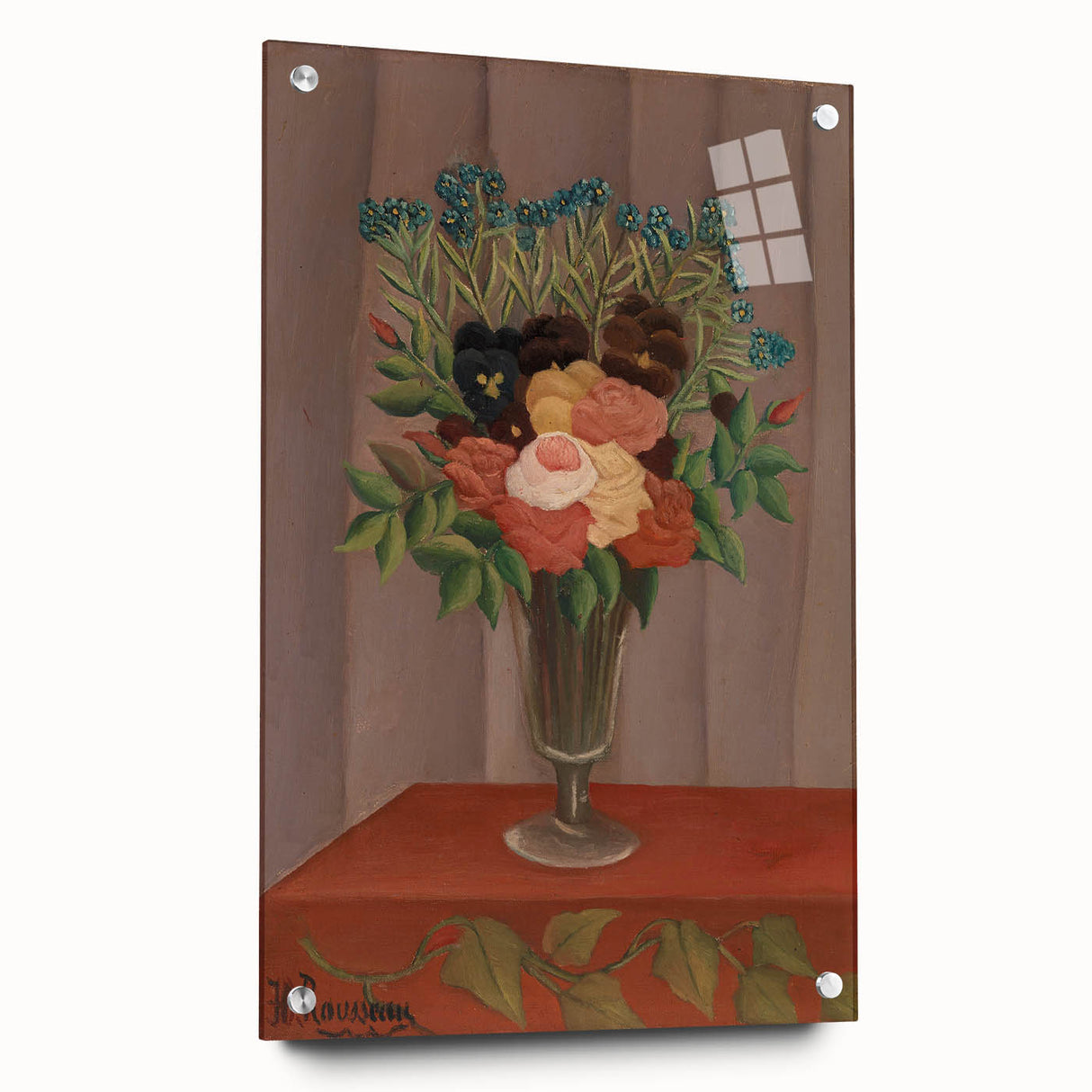 Vintage Floral Wall Art - Henri Rousseau's "Bouquet of Flowers" Print