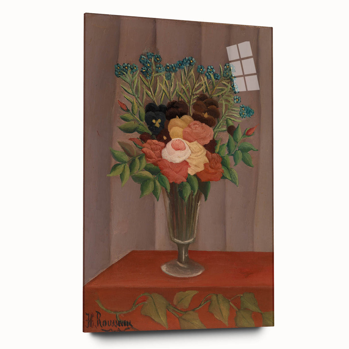 Vintage Floral Wall Art - Henri Rousseau's "Bouquet of Flowers" Print