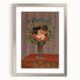 Vintage Floral Wall Art - Henri Rousseau's "Bouquet of Flowers" Print