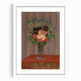 Vintage Floral Wall Art - Henri Rousseau's "Bouquet of Flowers" Print