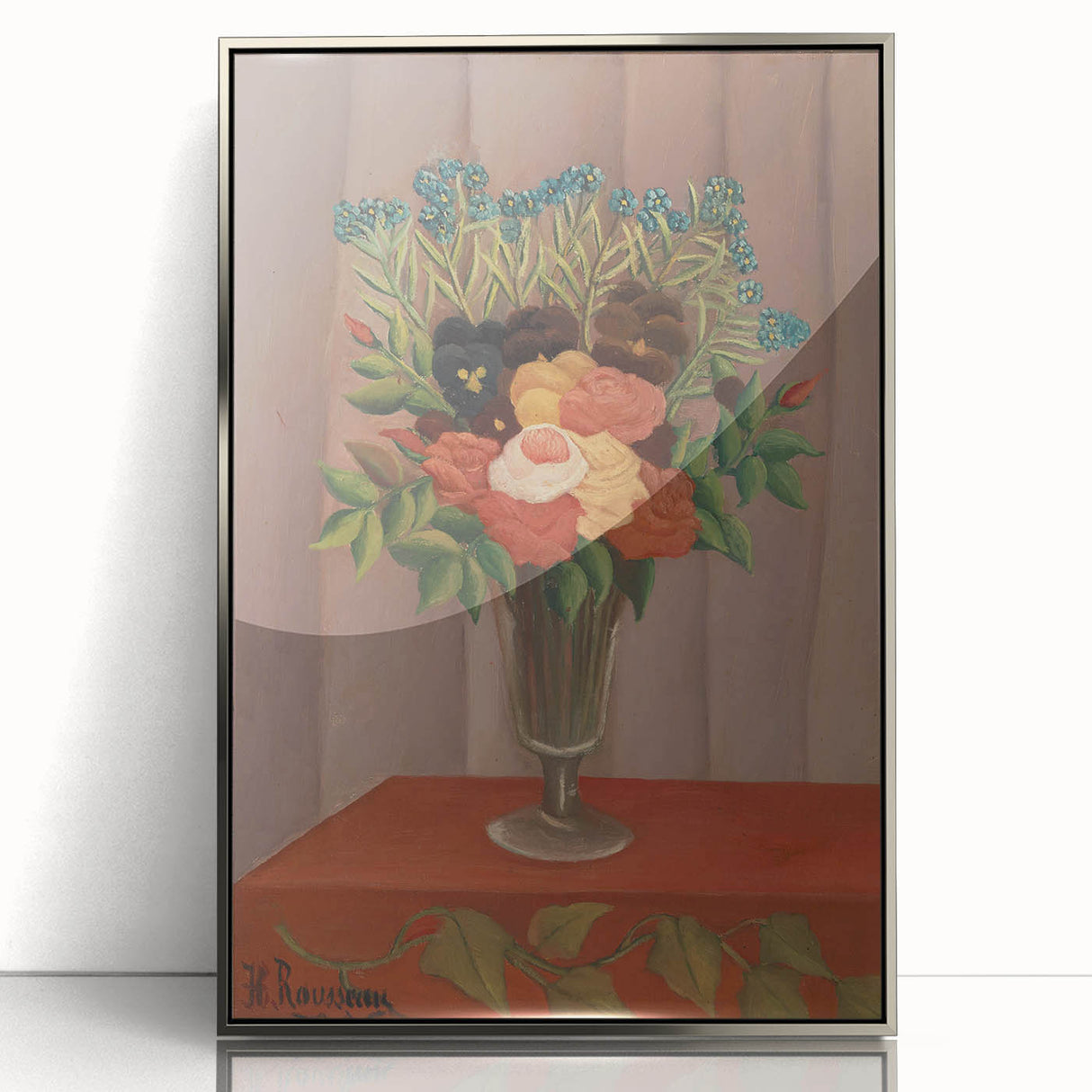Vintage Floral Wall Art - Henri Rousseau's "Bouquet of Flowers" Print