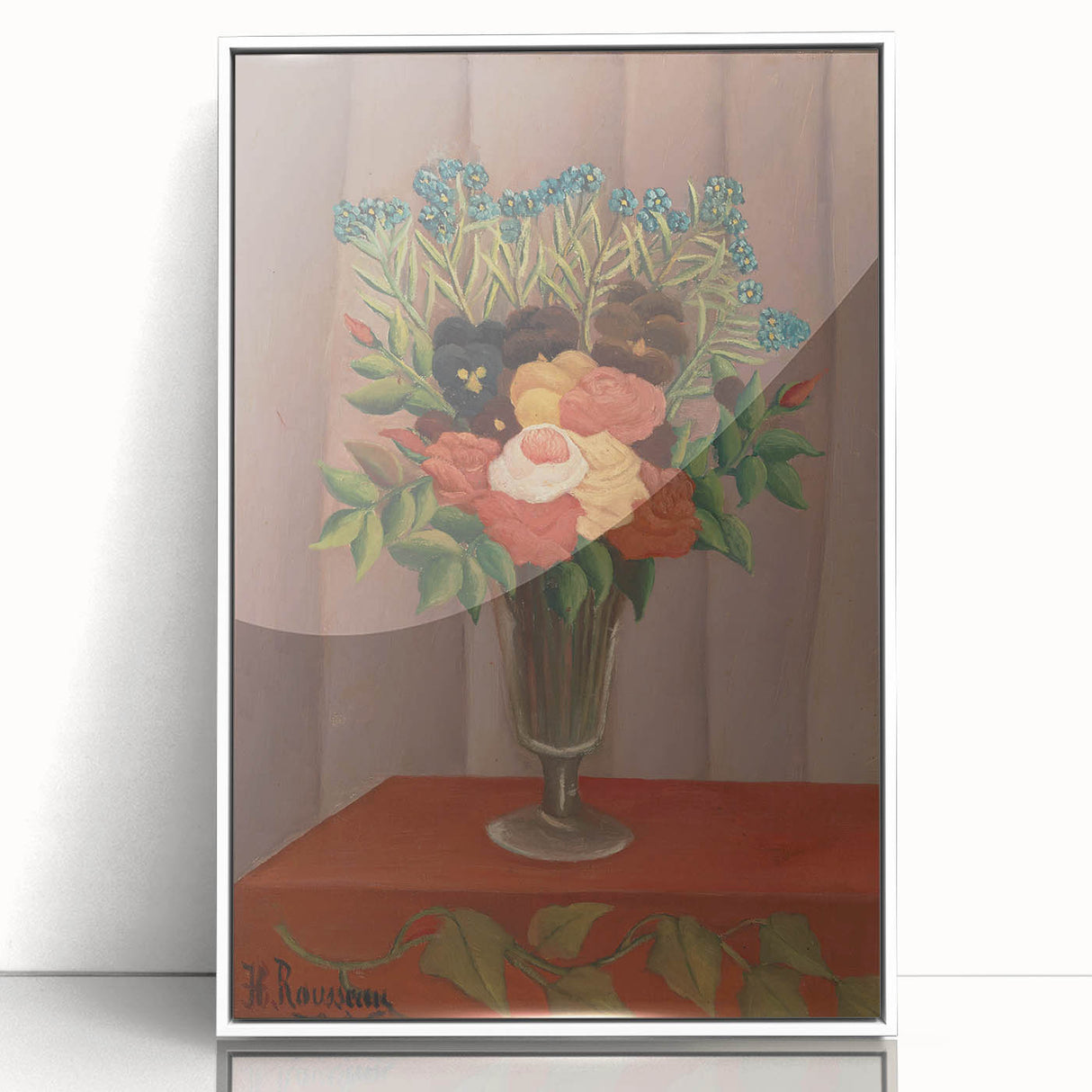 Vintage Floral Wall Art - Henri Rousseau's "Bouquet of Flowers" Print