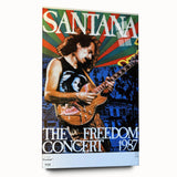 Santana Freedom Concert 1987 Poster - Rock & Roll Art
