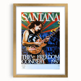 Santana Freedom Concert 1987 Poster - Rock & Roll Art