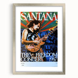 Santana Freedom Concert 1987 Poster - Rock & Roll Art