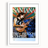 Santana Freedom Concert 1987 Poster - Rock & Roll Art