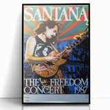 Santana Freedom Concert 1987 Poster - Rock & Roll Art