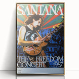 Santana Freedom Concert 1987 Poster - Rock & Roll Art