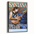 Santana Freedom Concert 1987 Poster - Rock & Roll Art