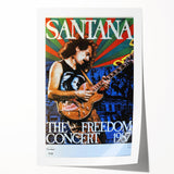 Santana Freedom Concert 1987 Poster - Rock & Roll Art