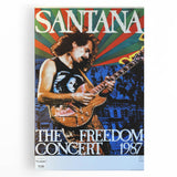 Santana Freedom Concert 1987 Poster - Rock & Roll Art