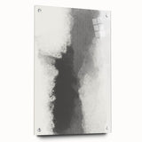 Abstract minimalist wall art displayed in a side view, featuring a vibrant acrylic glass design with visible pins, perfect for modern interior decor.