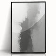Framed abstract minimalist wall art in black acrylic, showcasing geometric patterns and a sleek design, ideal for modern home decor and artistic expression.