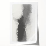 Abstract minimalist wall art print featuring soft pastel colors and geometric shapes, elegantly rolled and ready for display in a modern home decor setting.