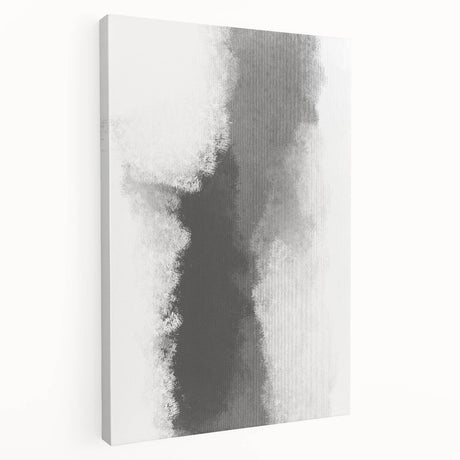 Abstract minimalist wall art on stretched canvas showcasing soft earth tones and geometric shapes, perfect for modern home decor and wall aesthetics.