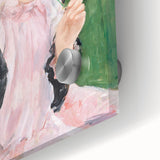 Mary Cassatt Portrait Wall Art - Young Girl in a Garden Scene