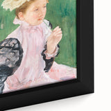 Mary Cassatt Portrait Wall Art - Young Girl in a Garden Scene