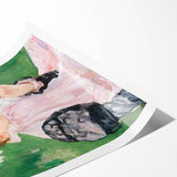 Mary Cassatt Portrait Wall Art - Young Girl in a Garden Scene