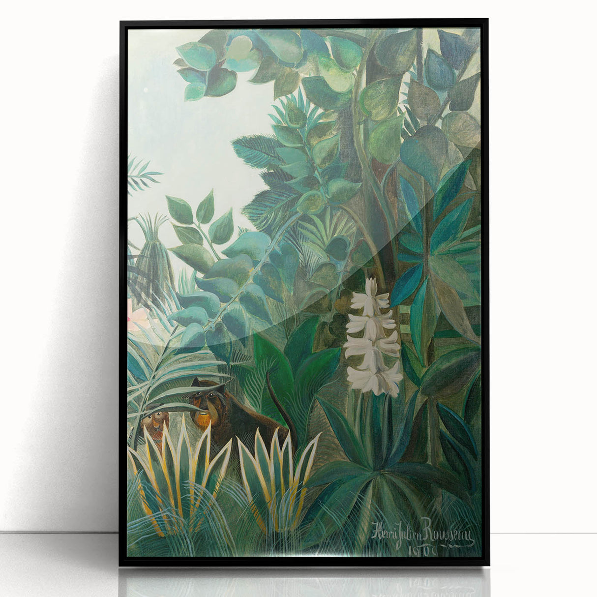 Tropical Jungle Wall Art - Henri Rousseau's "Equatorial Jungle" Print