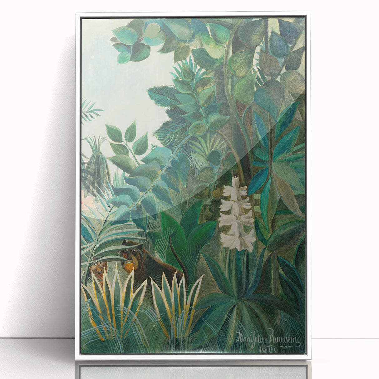 Tropical Jungle Wall Art - Henri Rousseau's "Equatorial Jungle" Print