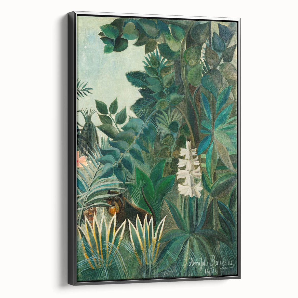 Tropical Jungle Wall Art - Henri Rousseau's "Equatorial Jungle" Print