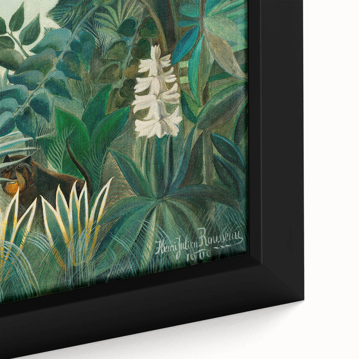 Tropical Jungle Wall Art - Henri Rousseau's "Equatorial Jungle" Print