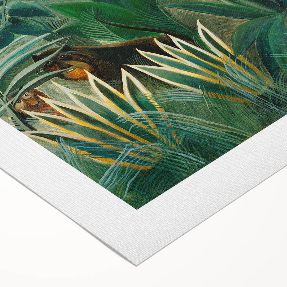 Tropical Jungle Wall Art - Henri Rousseau's "Equatorial Jungle" Print