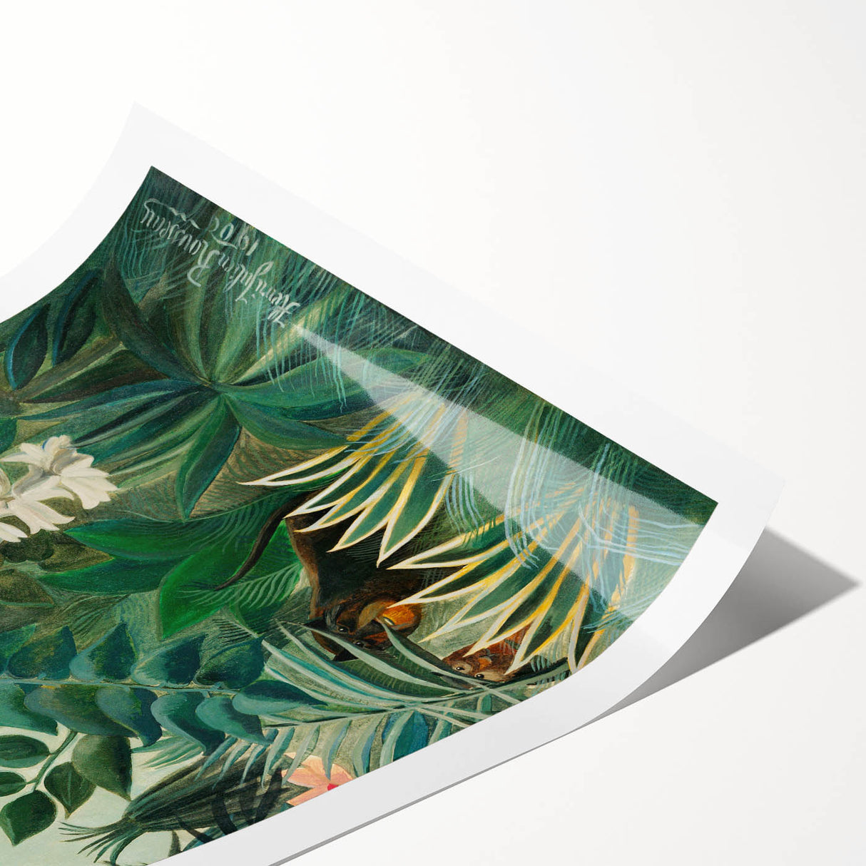 Tropical Jungle Wall Art - Henri Rousseau's "Equatorial Jungle" Print