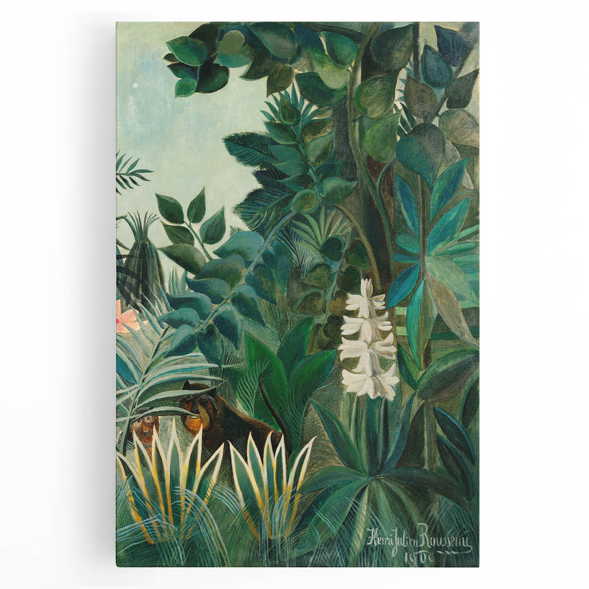 Tropical Jungle Wall Art - Henri Rousseau's "Equatorial Jungle" Print