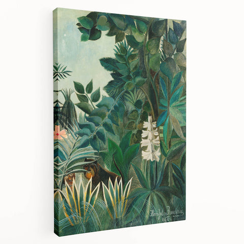 Tropical Jungle Wall Art - Henri Rousseau's "Equatorial Jungle" Print