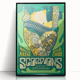 Scorpions 2016 Chile Concert Poster - Special Guest Whitesnake