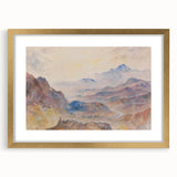 Romanticism Art: "Mountain Scene, Mist Rising" Serene Landscape Print