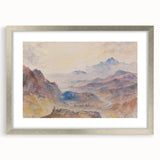 Romanticism Art: "Mountain Scene, Mist Rising" Serene Landscape Print
