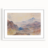 Romanticism Art: "Mountain Scene, Mist Rising" Serene Landscape Print