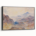 Romanticism Art: "Mountain Scene, Mist Rising" Serene Landscape Print