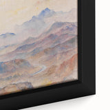 Romanticism Art: "Mountain Scene, Mist Rising" Serene Landscape Print