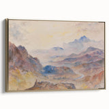 Romanticism Art: "Mountain Scene, Mist Rising" Serene Landscape Print