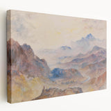 Romanticism Art: "Mountain Scene, Mist Rising" Serene Landscape Print