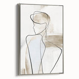 Framed abstract minimalist wall art featuring silver accents, displayed in a modern setting, perfect for contemporary home decor and interior design enhancement.