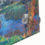 Modern Wall Art - Vibrant Riverside Landscape | Colorful Nature Decor