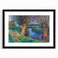Modern Wall Art - Vibrant Riverside Landscape | Colorful Nature Decor