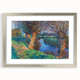 Modern Wall Art - Vibrant Riverside Landscape | Colorful Nature Decor