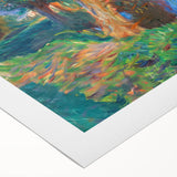 Modern Wall Art - Vibrant Riverside Landscape | Colorful Nature Decor