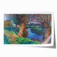 Modern Wall Art - Vibrant Riverside Landscape | Colorful Nature Decor