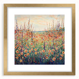 Serene Wildflower Meadow Wall Art – Modern Canvas & Framed Print