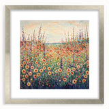 Serene Wildflower Meadow Wall Art – Modern Canvas & Framed Print