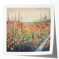 Serene Wildflower Meadow Wall Art – Modern Canvas & Framed Print