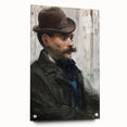 Édouard Manet Portrait Wall Art - Alphonse Maureau in Profile